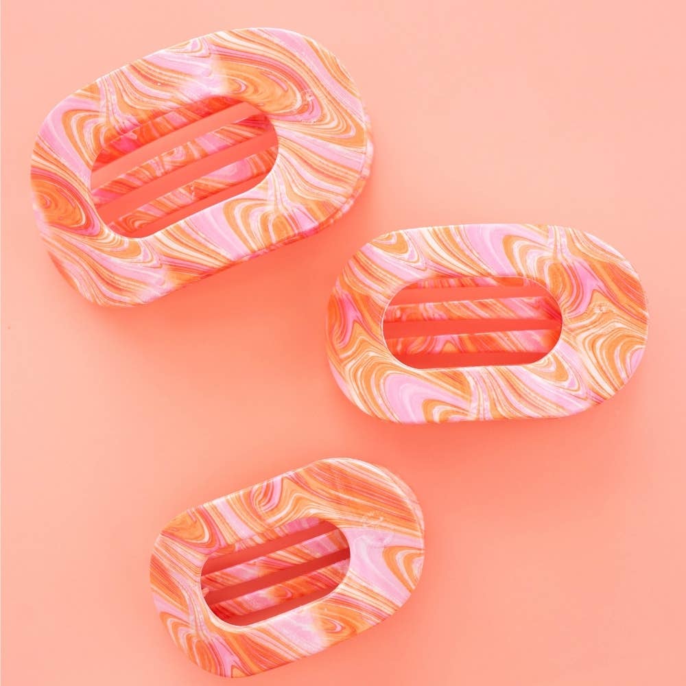 Group styling reference for Just Keep Swimming, Medium, Flat Round Hair Clip