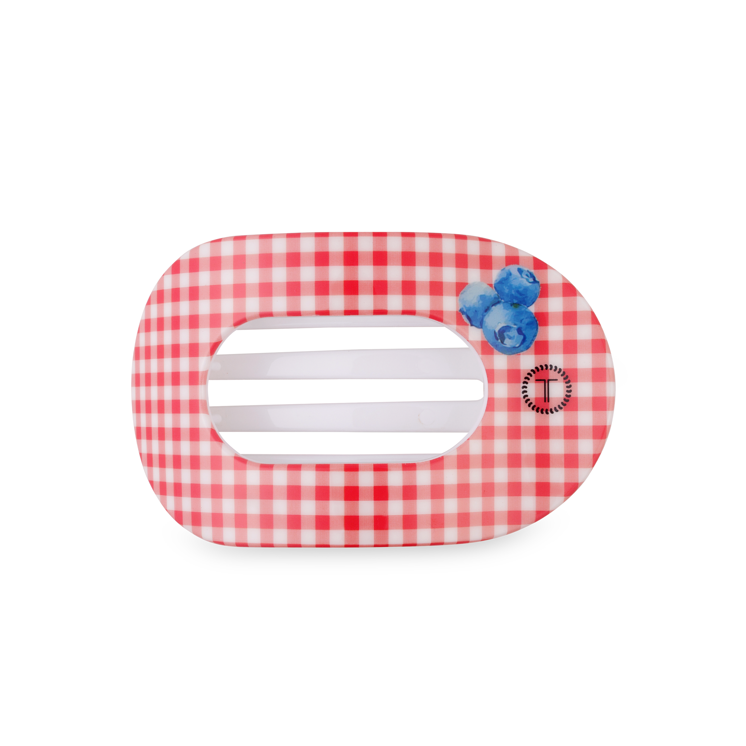 Blueberry Farms, Medium, Flat Round Hair Clip