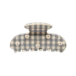 Cozy Cloud Gingham Sweetheart Clip